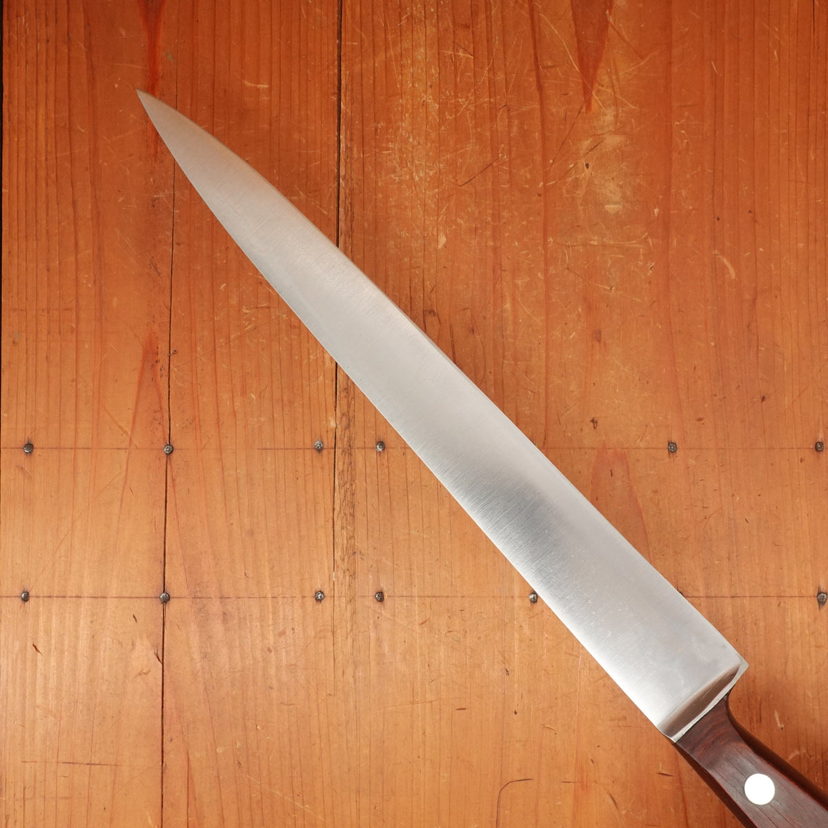 Ernst Röttgen 10.5" Slicer Carbon Steel & Pakka Solingen 1960s