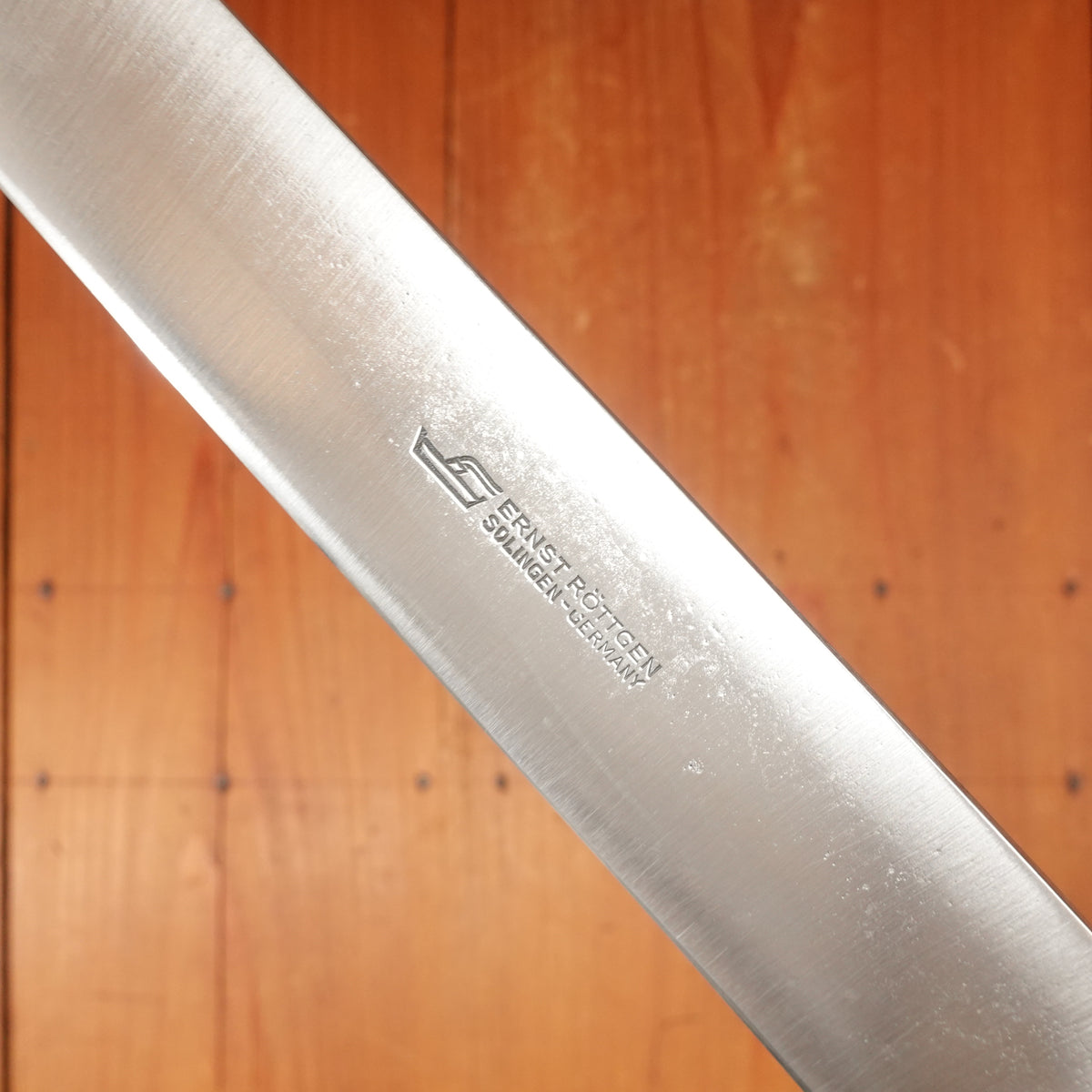 Ernst Röttgen 10.5" Slicer Carbon Steel & Pakka Solingen 1960s