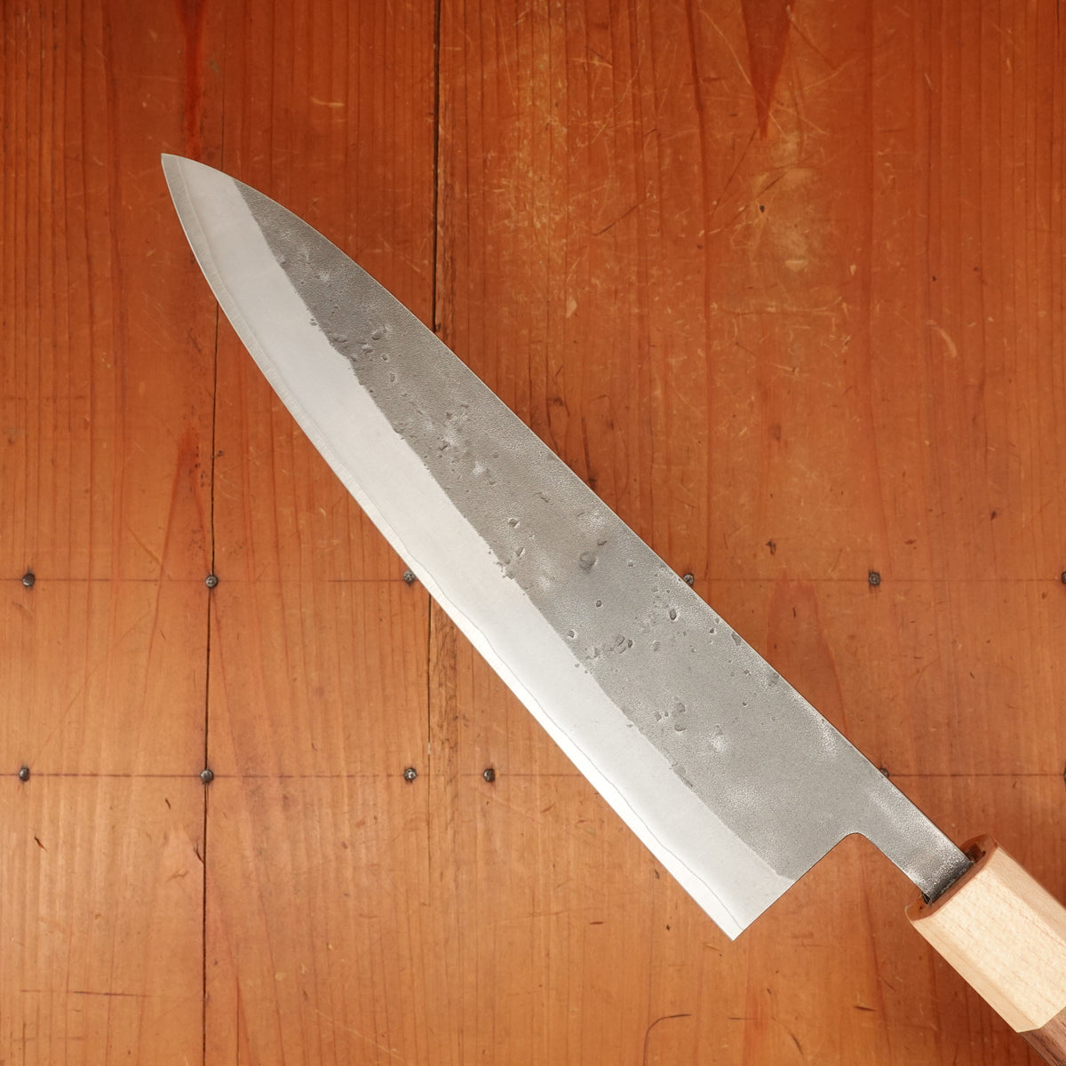 Hitohira TD 210mm Gyuto SLD Stainless Clad Nashiji Walnut