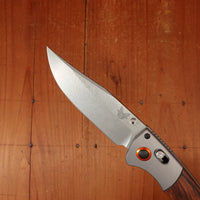 Benchmade 15080-2 Crooked River Clip Point CPM-S30V AXIS Lock Stabilized Wood Handle