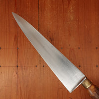 Re-Handled 9.5" Chef Knife Carbon Steel & Stag -France age unknown
