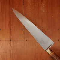 Re-Handled 9.5" Chef Knife Carbon Steel & Stag -France age unknown