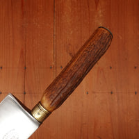 Re-Handled 9.5" Chef Knife Carbon Steel & Stag -France age unknown