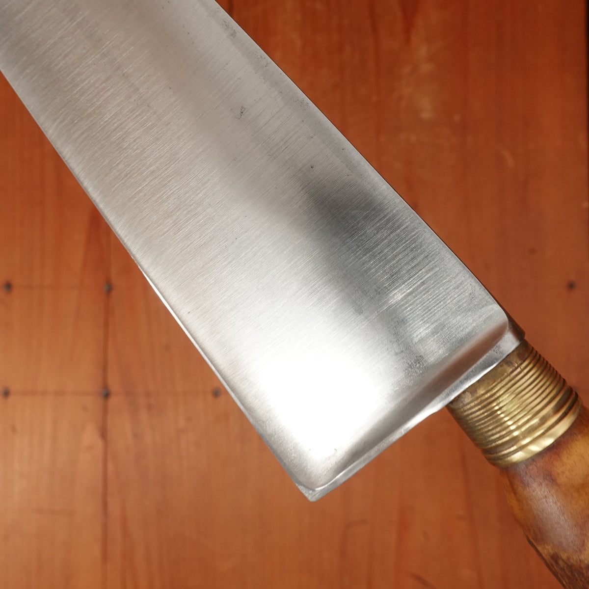 Re-Handled 9.5" Chef Knife Carbon Steel & Stag -France age unknown