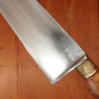 Re-Handled 9.5" Chef Knife Carbon Steel & Stag -France age unknown