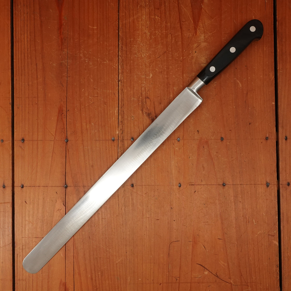 Sabatier Hoffritz 12" Roast Beef / Ham Slicer Stainless POM Thiers 1970s