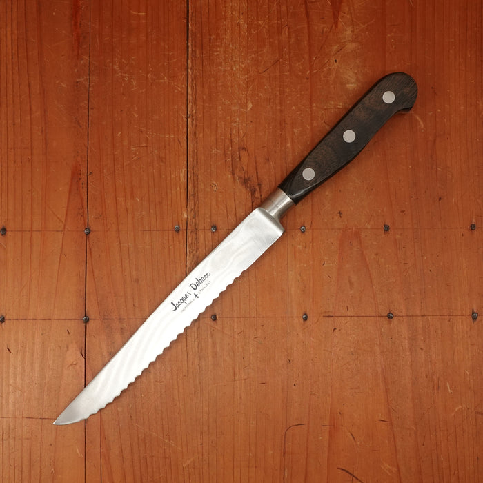 New Vintage Jacques Debarr 7.5" Serrated Slicer Stainless Japan 1970s-80s