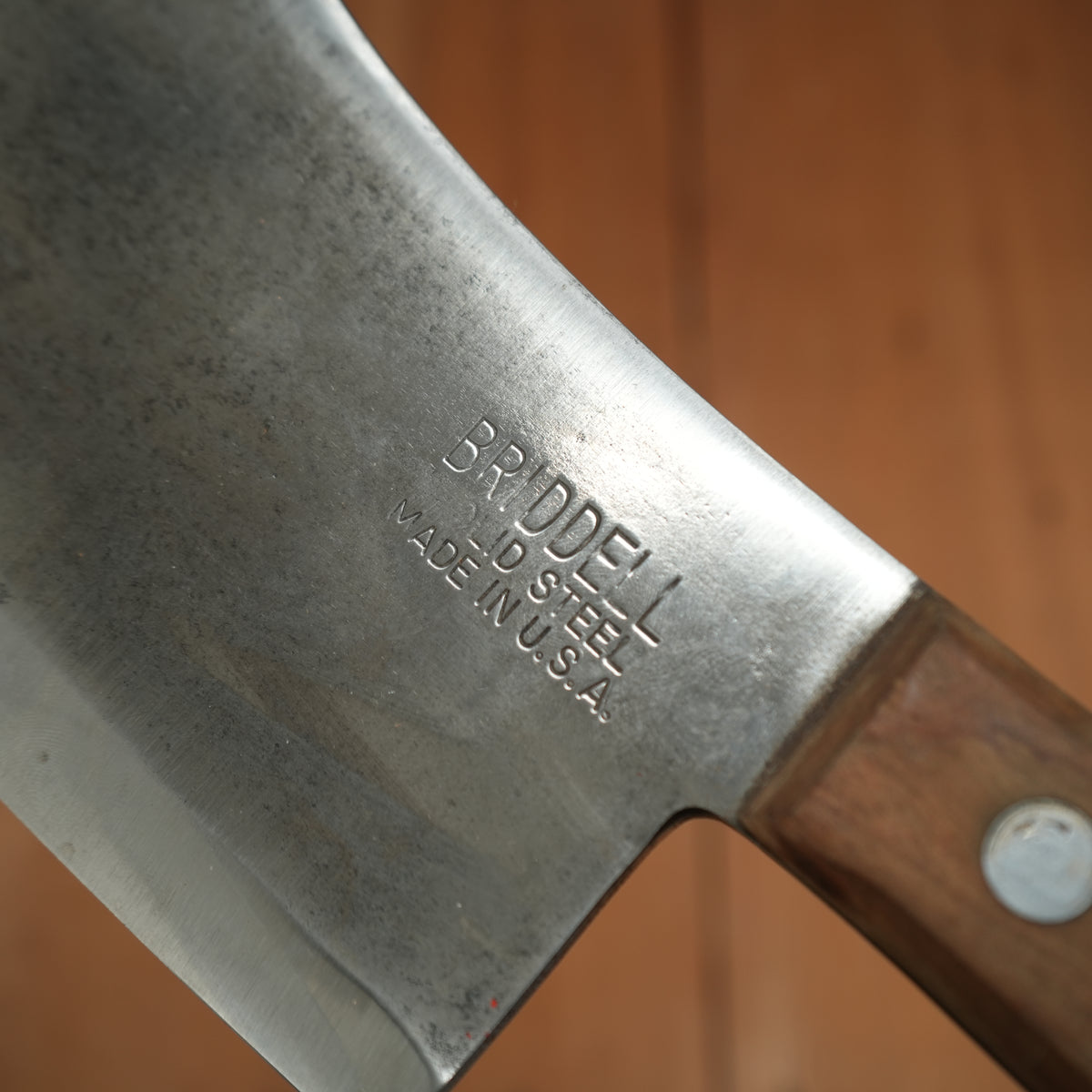 Briddell 8” Cleaver Carbon Steel 'Solid Steel'