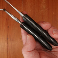 Table Knife Set (1 pair) Reynolds & Wadsworth Ironmongers Shear Steel Horn England 1871-1892