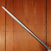 Ludwig Schiff 14" Slick Honing Rod Hard Chromed Carbon Steel Turned Wood Handle Solingen 1960s