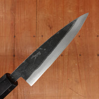 Hitohira Harima 120mm Petty Stainless Clad Kurouchi Aogami Super Walnut Handle