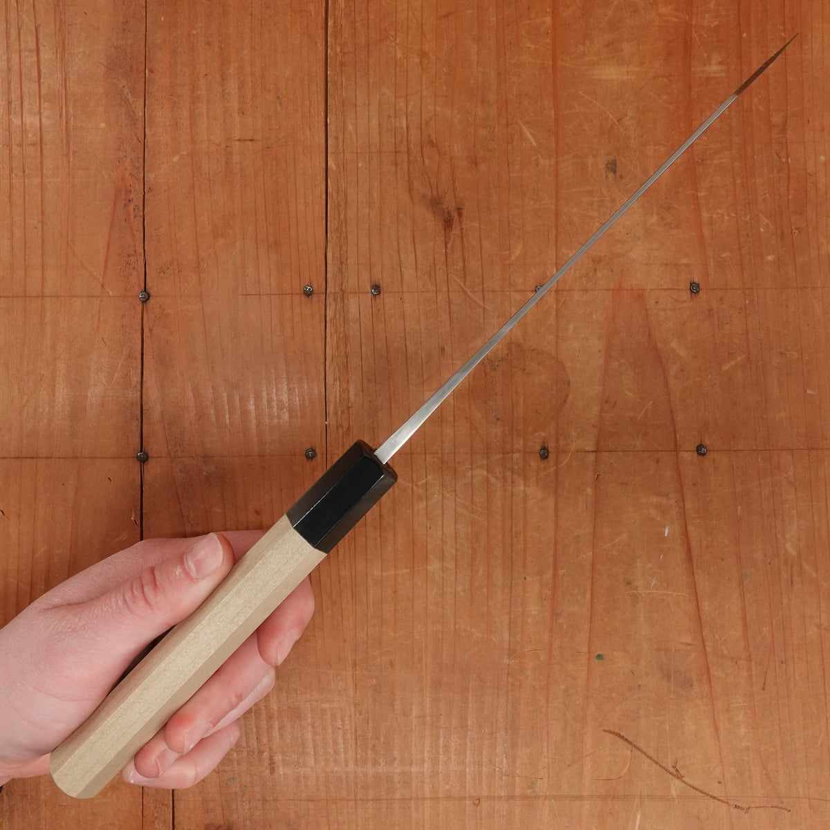 Hitohira TD 170mm Bunka Stainless Clad Aogami 2 Kurouchi Ho Wood Handle