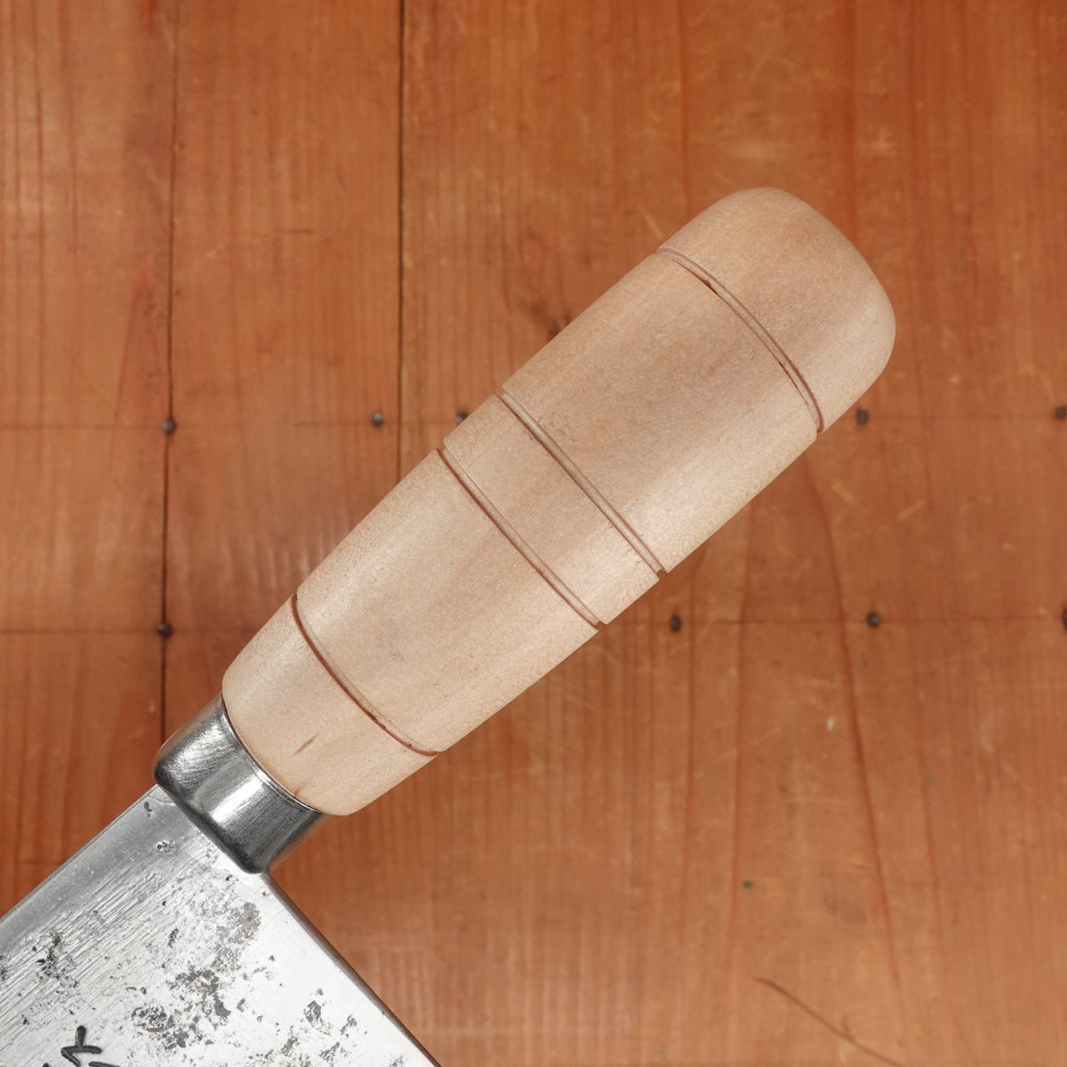 Sentan 170mm Chinese Cleaver Stainless Clad Shirogami 2 Kurouchi