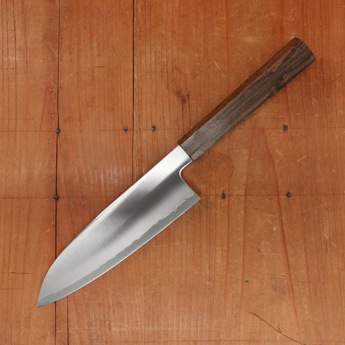 Myojin Riki Seisakusho 180mm Santoku Cobalt Special Stainless Bubinga Handle