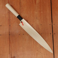 Hitohira Togashi 240mm Yanagi Shirogami 2 D Ho / Horn with Saya