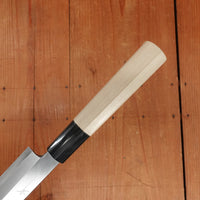 Hitohira Togashi 240mm Yanagi Shirogami 2 D Ho / Horn with Saya