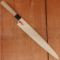 Hitohira Togashi 300mm Yanagi Shirogami 2 D Ho / Horn with Saya