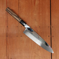 Togashi 240mm Gyuto Shirogami 1 Mizu Honyaki Kurokaki Persimmon Handle with Saya