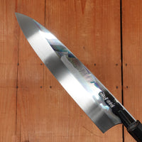 Togashi 240mm Gyuto Shirogami 1 Mizu Honyaki Kurokaki Persimmon Handle with Saya