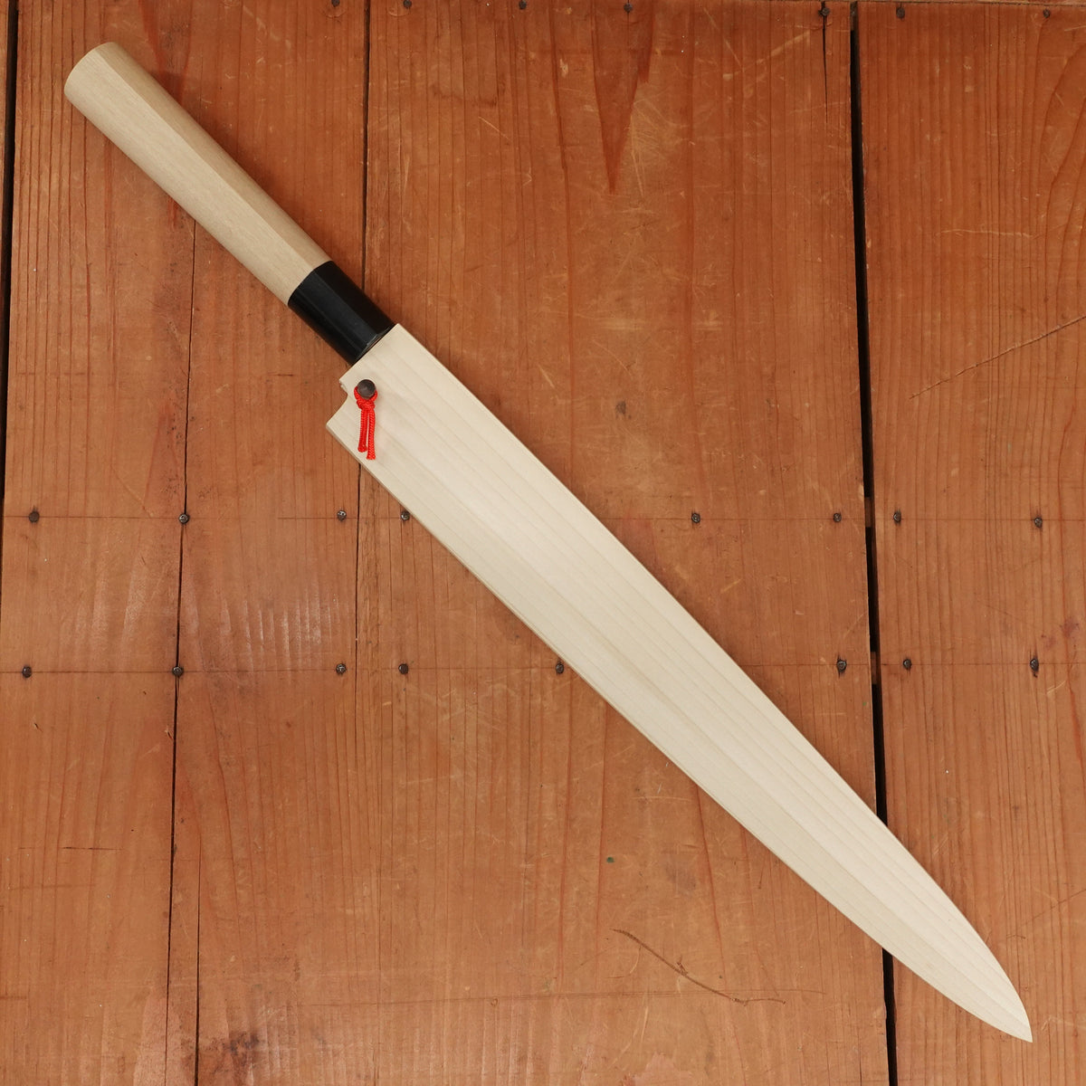 Hitohira Togashi 330mm Yanagi Shirogami 2 D Ho / Horn with Saya