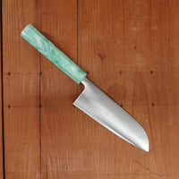 Allday Goods 160mm Santoku Carbon Recycled Plastic Maldon Salt Handle