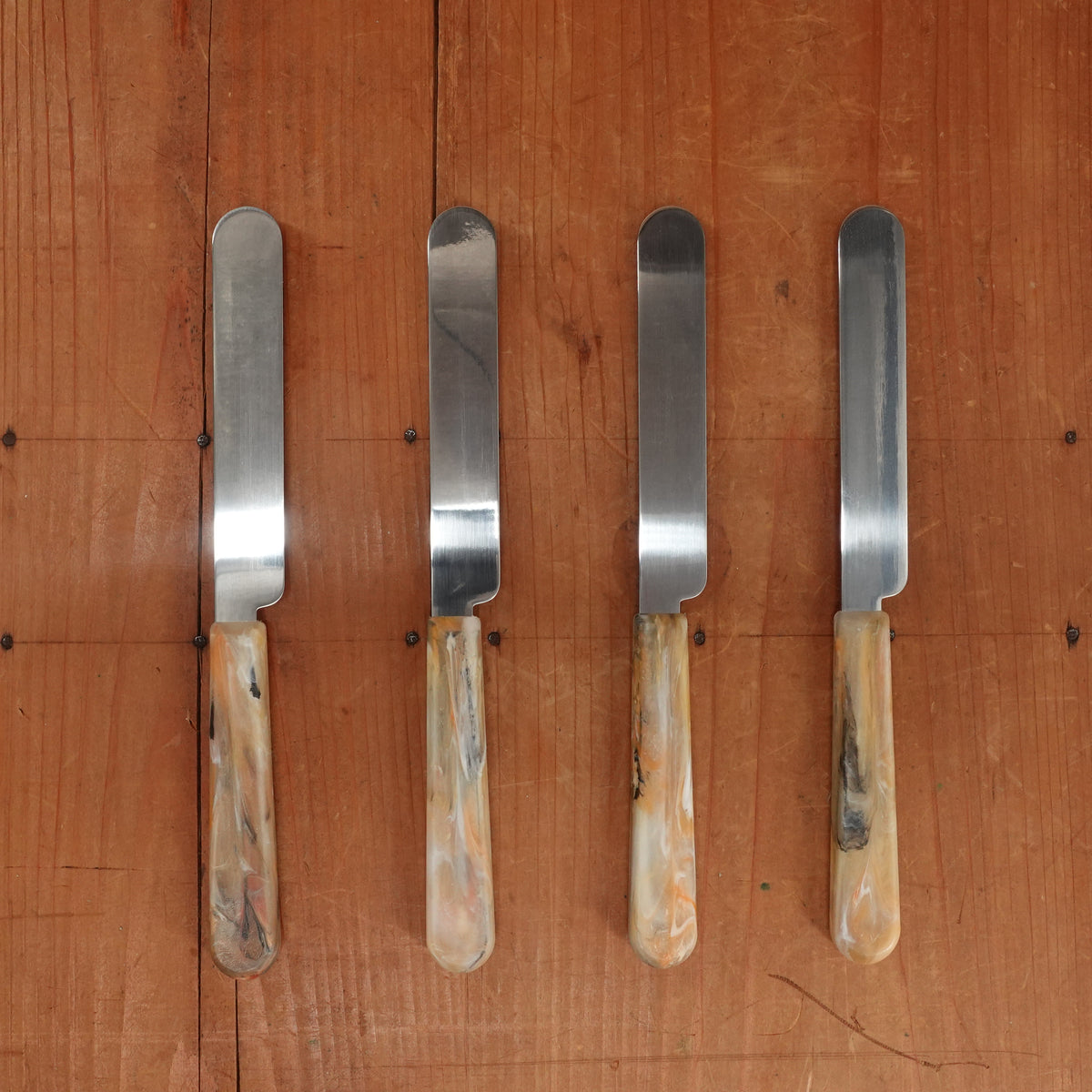 Allday Goods Table Knife Set Stainless Spacedust Handle - 4 Pieces