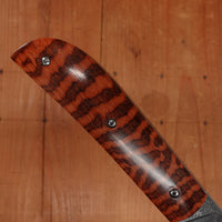 David Margrita 10cm Drop Point Carbon Damascus Slip Joint Amourette Handle
