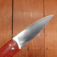 David Margrita Capuchin 11cm Drop Point Stainless Friction Fit Padauk Wood