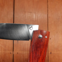 David Margrita Capuchin 11cm Drop Point Stainless Friction Fit Padauk Wood