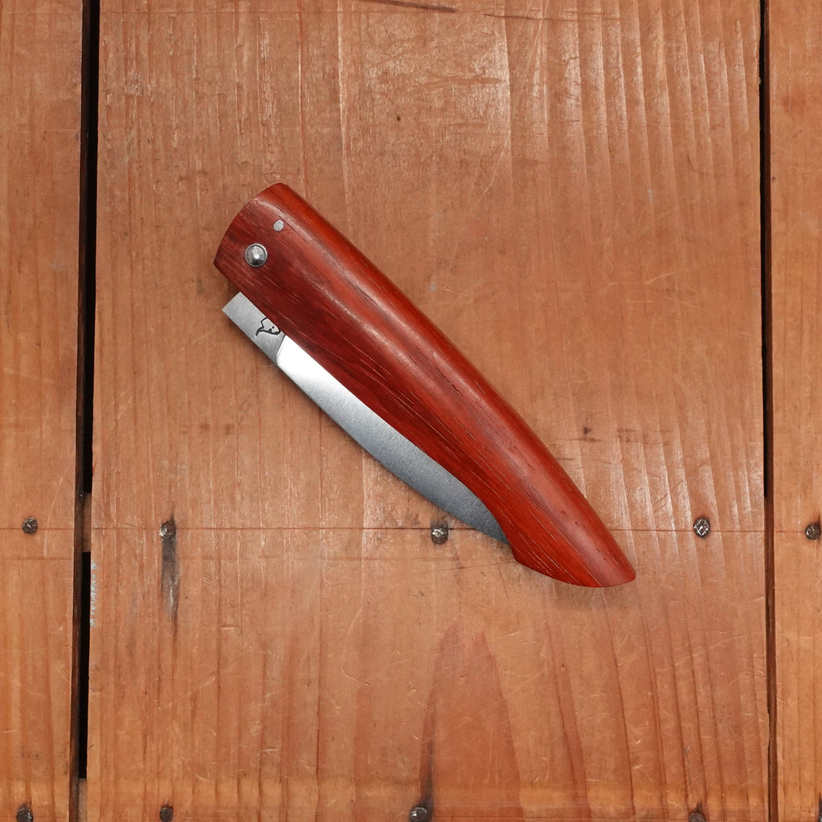 David Margrita Capuchin 11cm Drop Point Stainless Friction Fit Padauk Wood