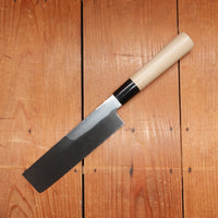 Hitohira Kikuchiyo Manzo 180mm Usuba Iron Clad Shirogami 3 Ho Wood Handle (D-Shape)