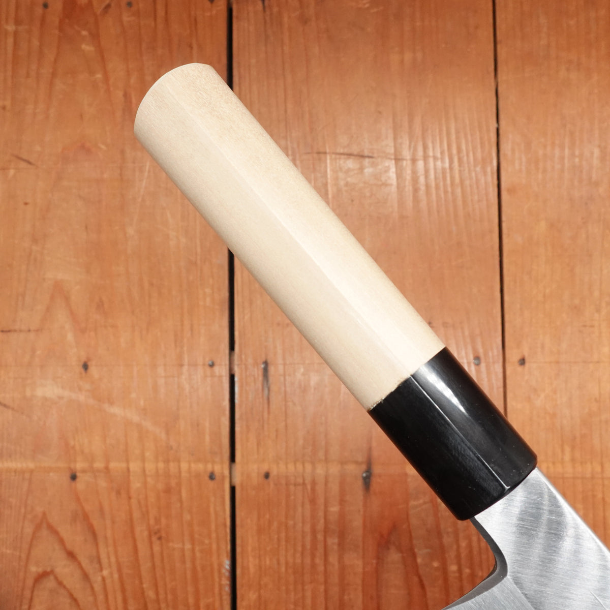 Hitohira Kikuchiyo Manzo 180mm Usuba Iron Clad Shirogami 3 Ho Wood Handle (D-Shape)