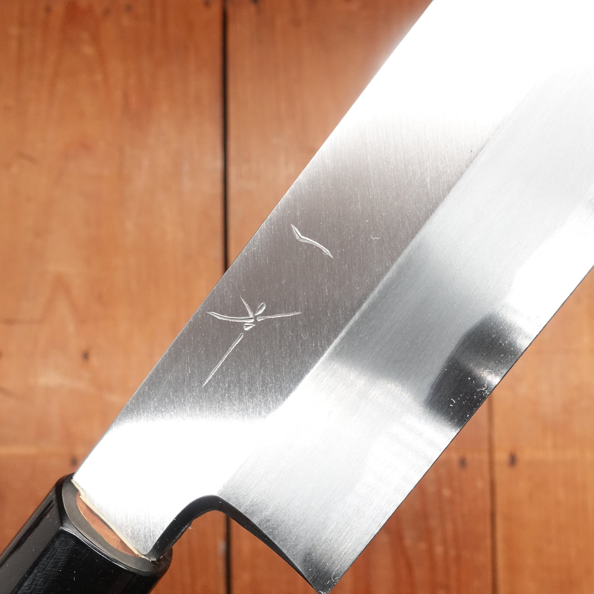 Hitohira Kikuchiyo Manzo 180mm Usuba Iron Clad Shirogami 3 Ho Wood Handle (D-Shape)
