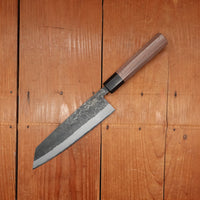 Hitohira Harima 180mm Bunka Stainless Clad Kurouchi Forged Aogami 2 Walnut Handle