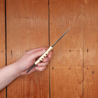 Morihei Yoshitomo 21mm Kiridashi Shirogami 2 Rattan Handle