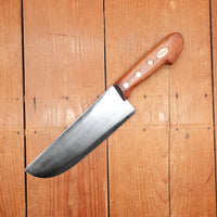 New Old Stock La Suprema 9" Heavy Butcher Knife Carbon Italy ~1960s