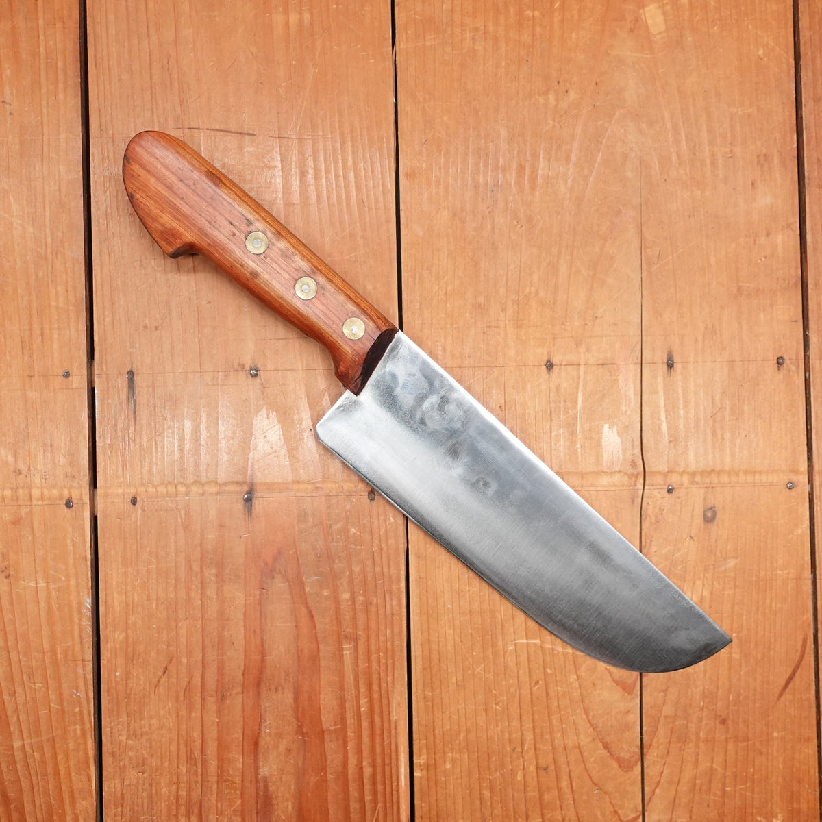 New Old Stock La Suprema 9" Heavy Butcher Knife Carbon Italy ~1960s