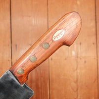 New Old Stock La Suprema 9" Heavy Butcher Knife Carbon Italy ~1960s