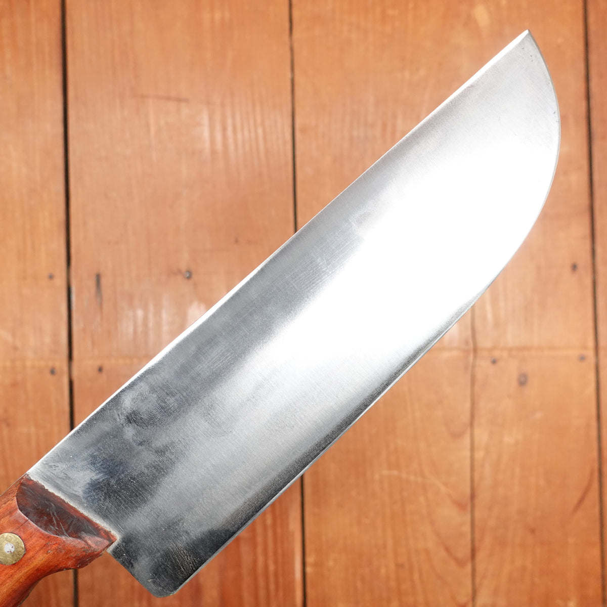 New Old Stock La Suprema 9" Heavy Butcher Knife Carbon Italy ~1960s