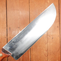 New Old Stock La Suprema 9" Heavy Butcher Knife Carbon Italy ~1960s