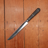 Re-Ground Vintage 8" Slicer Carbon Ebony Handle USA ~1880-1920?