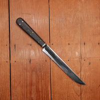 Re-Ground Vintage 8" Slicer Carbon Ebony Handle USA ~1880-1920?
