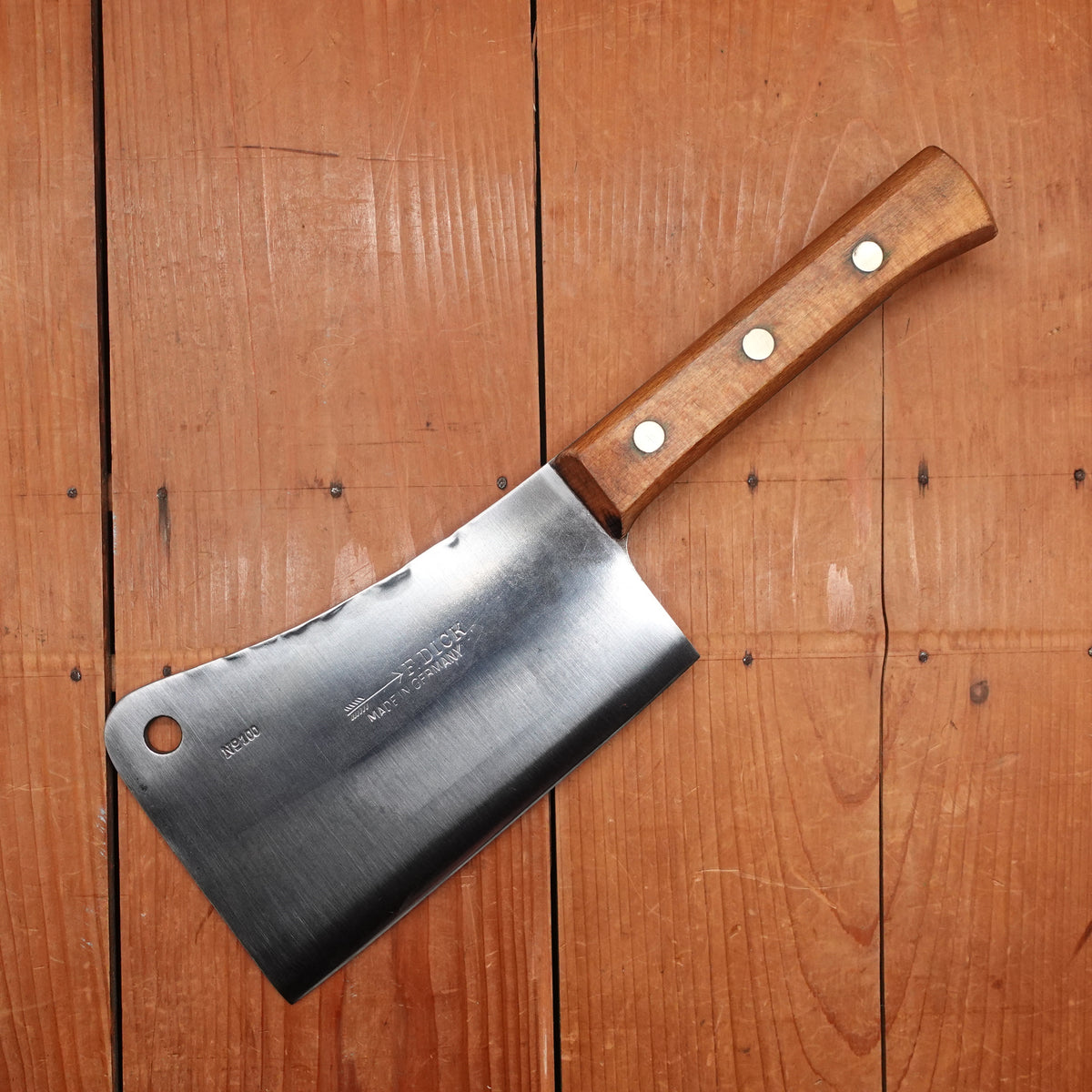 Vintage F Dick No. 100 7” Cleaver Carbon Germany 1950-70