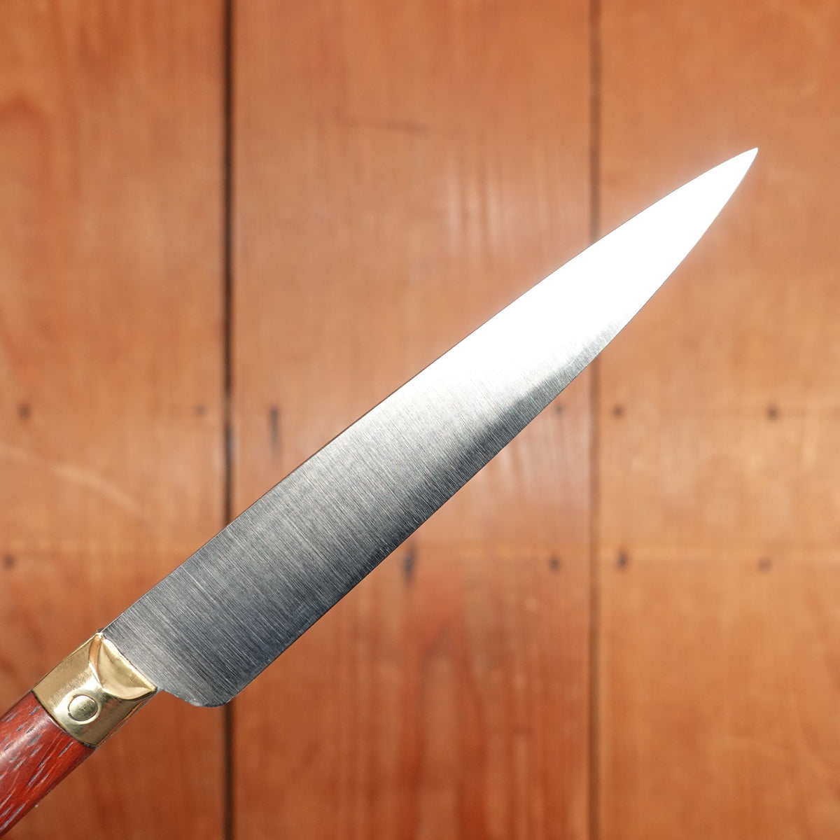 Au Sabot 4" Pointed Paring Stainless Camwood with Brass Bolster