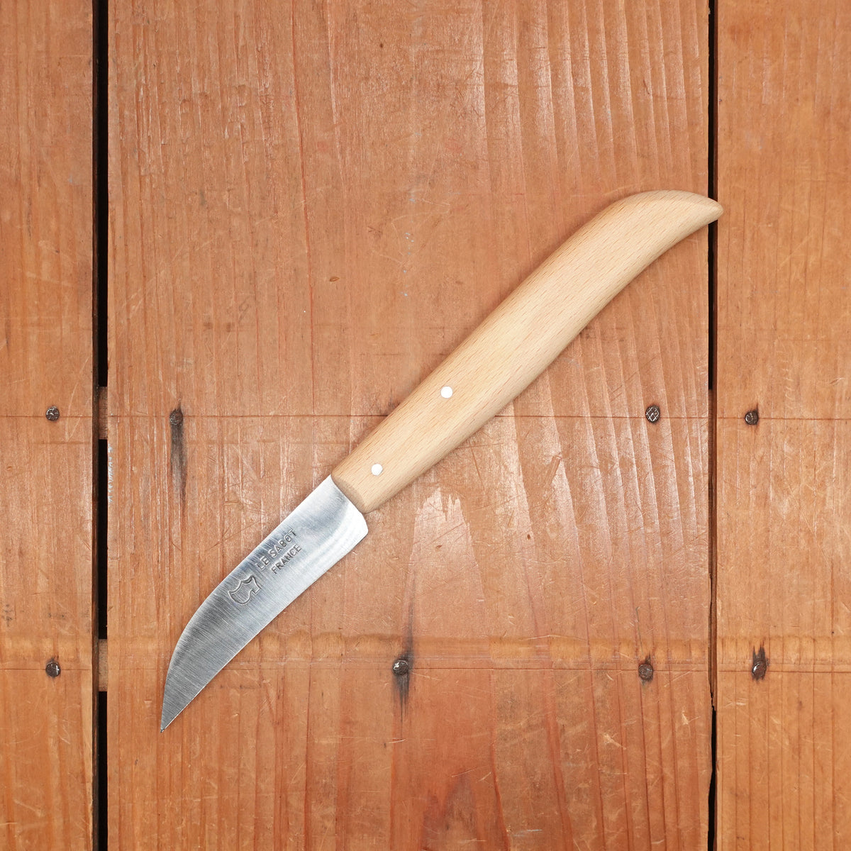 Au Sabot 2.75" Bird's Beak Paring Carbon Steel Beechwood
