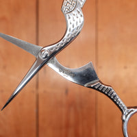 Ernest Wright Antique Stork Embroidery Scissors - Carbon Steel