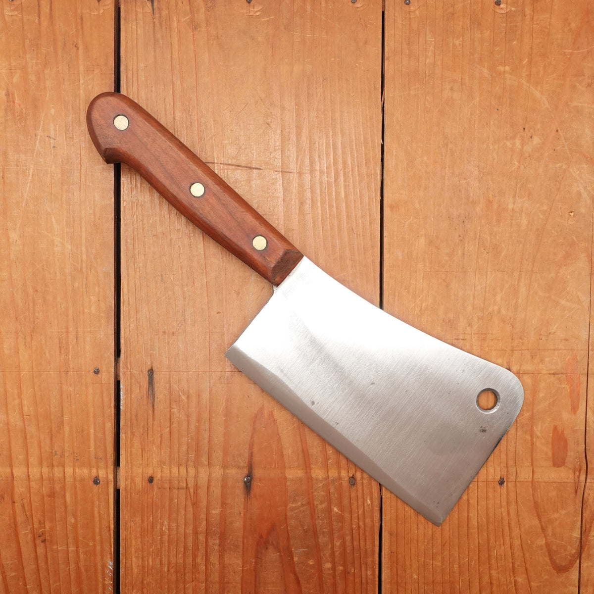 New Old Stock Amcut Co 6" Cleaver Forged Carbon Cherry Italy 1960-70
