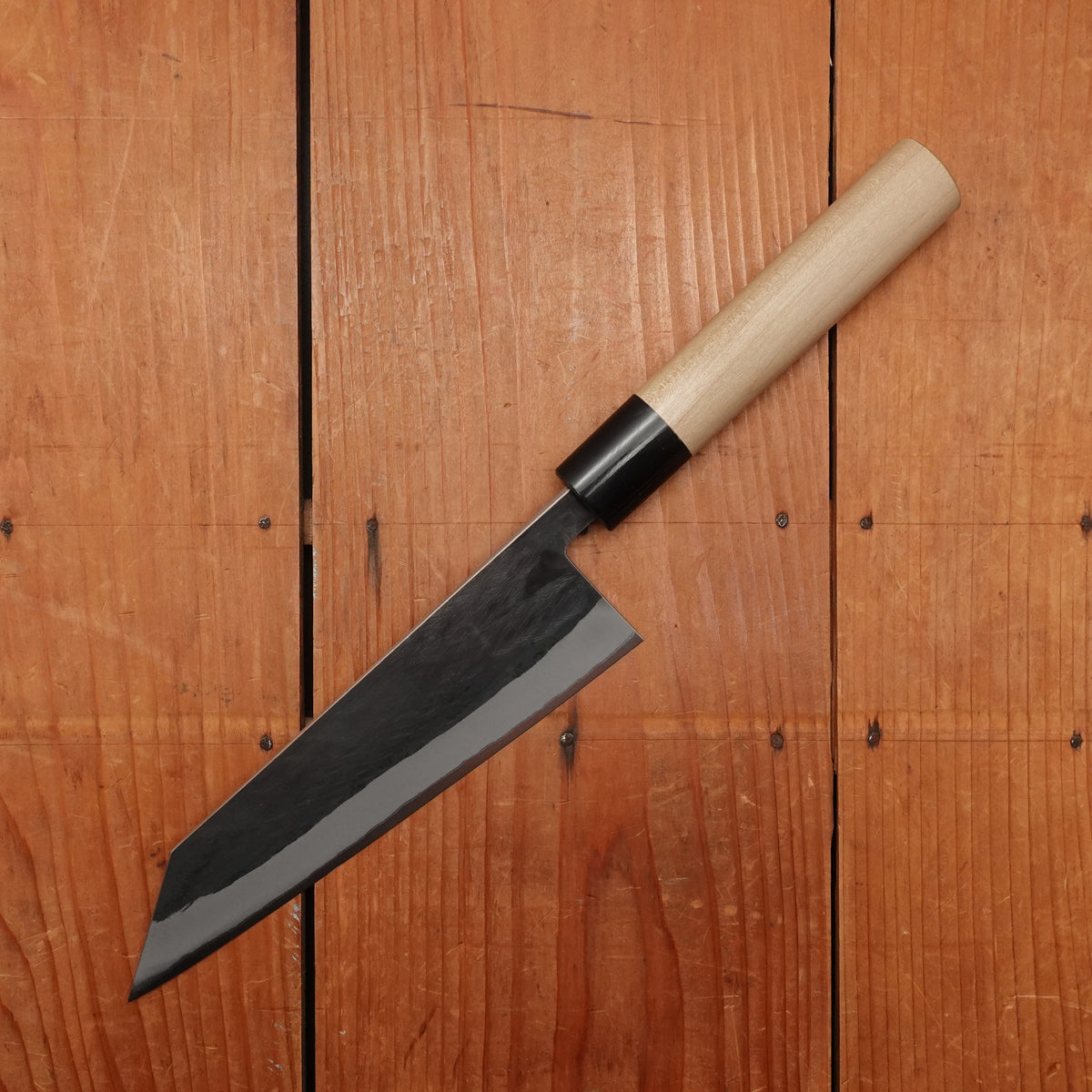 Hitohira TD 170mm Bunka Stainless Clad Aogami 2 Kurouchi Ho Wood Handle (D-Shape)