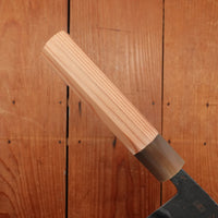 Morihei Hisamoto 165mm Nakiri Kurouchi Shirogami 1 Yakusugi Cedar Handle