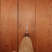Morihei Hisamoto 165mm Nakiri Kurouchi Shirogami 1 Ho Wood (D-shape)